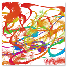 Abstrakte Liniengrafik