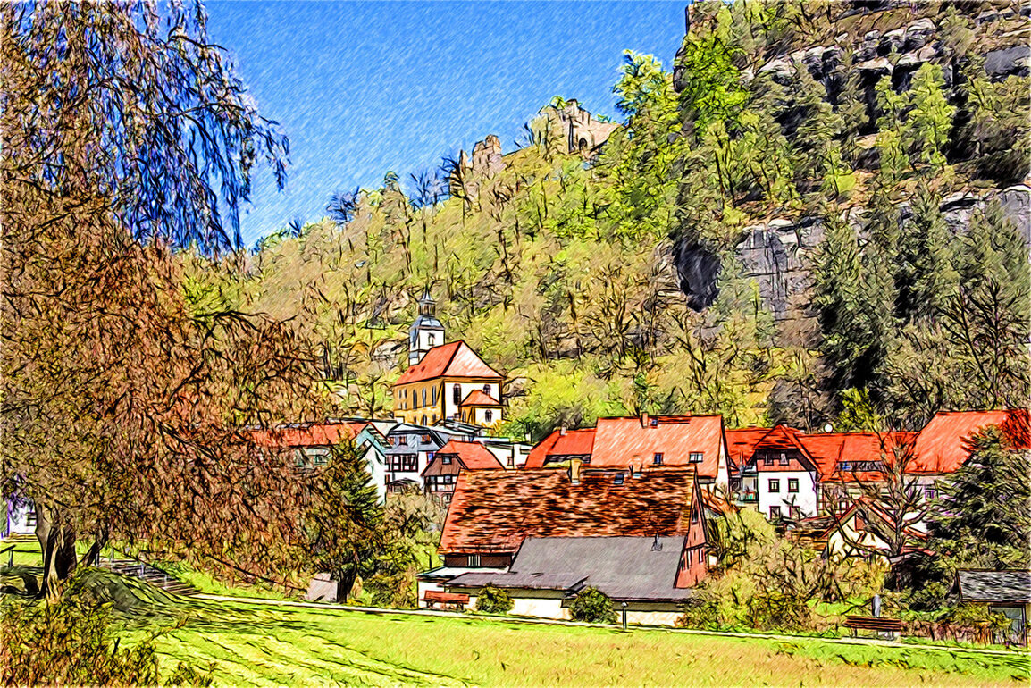 Fotografiken von Oybin