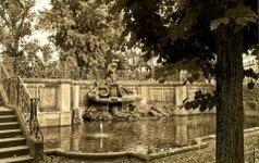 Brunnen auf der Brühlschen Terrasse in Dresden