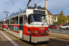 Abschiedsfahrt der Tatra-Strassenbahn in Chemnitz